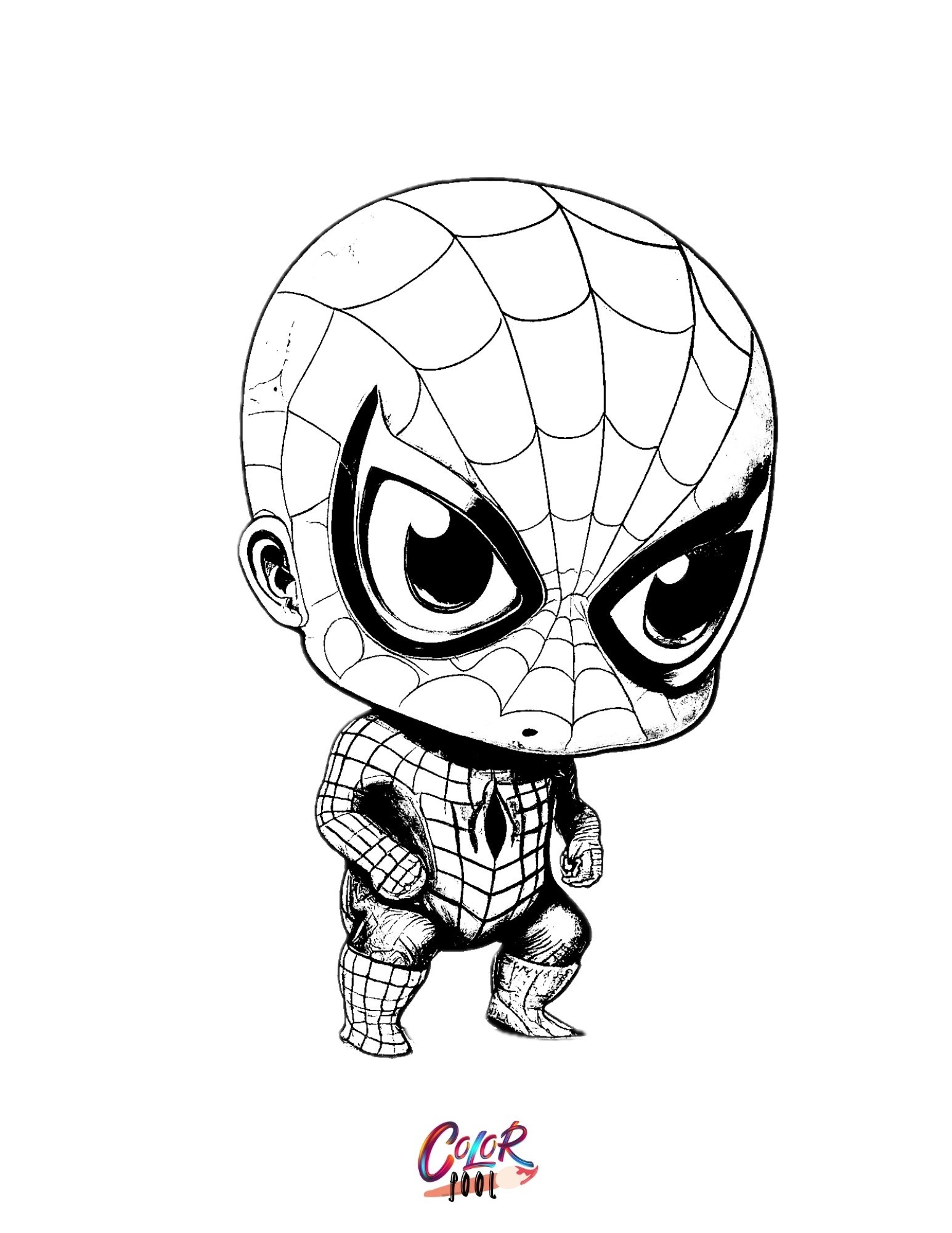 Coloring pictures of Spider-Man