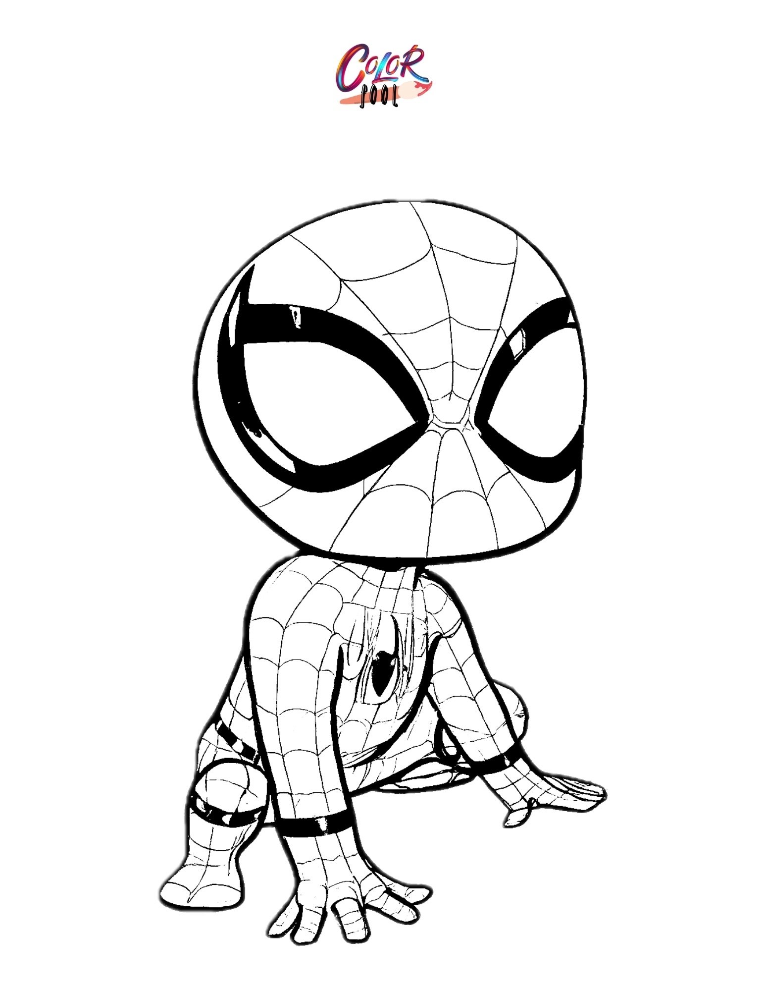 Free spiderman color pages