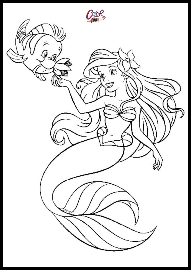Ariel Coloring Pages — 40+ Free Fun and Magic