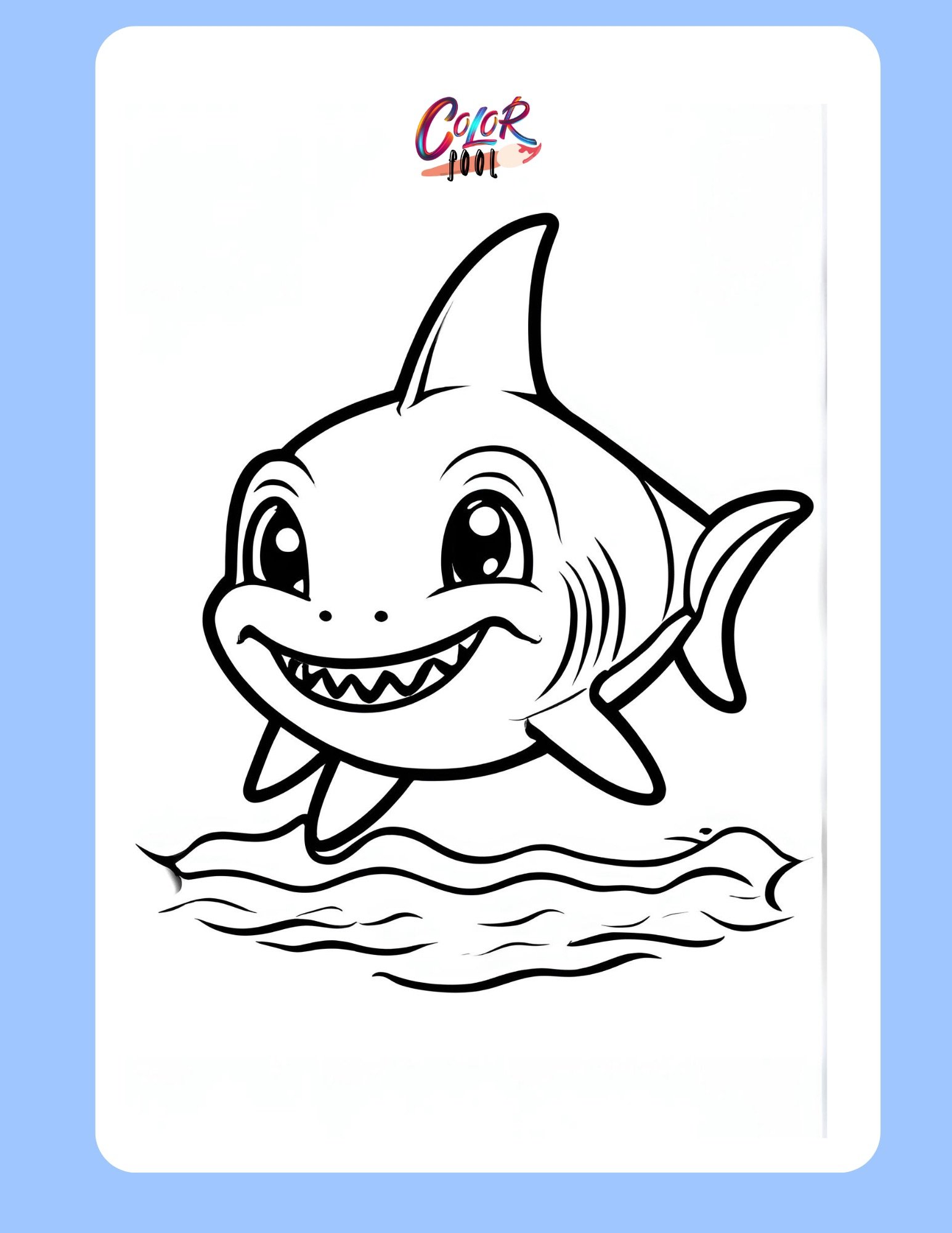 baby shark coloring sheet