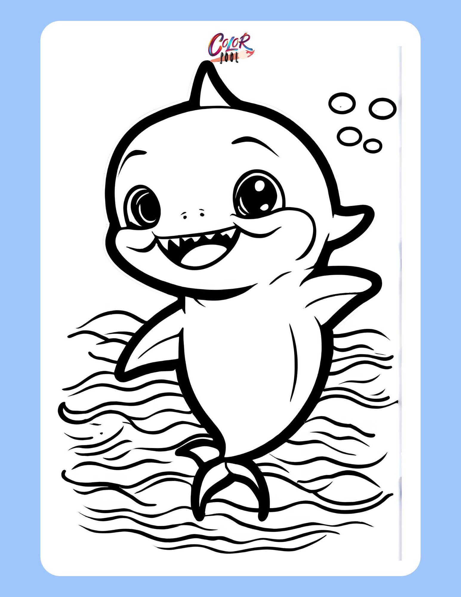 coloring pages of sharks