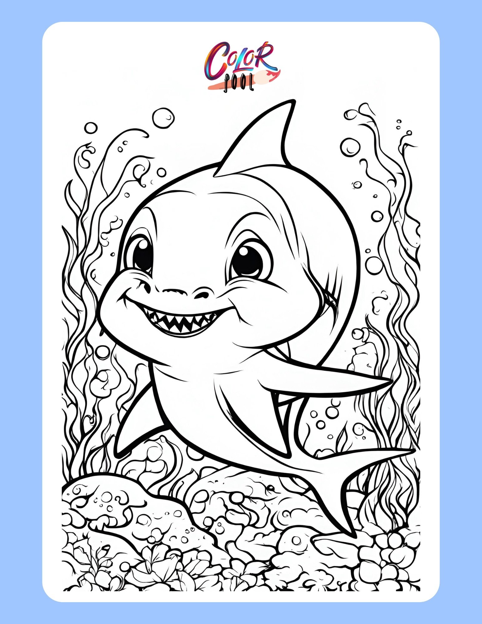 baby shark drawing