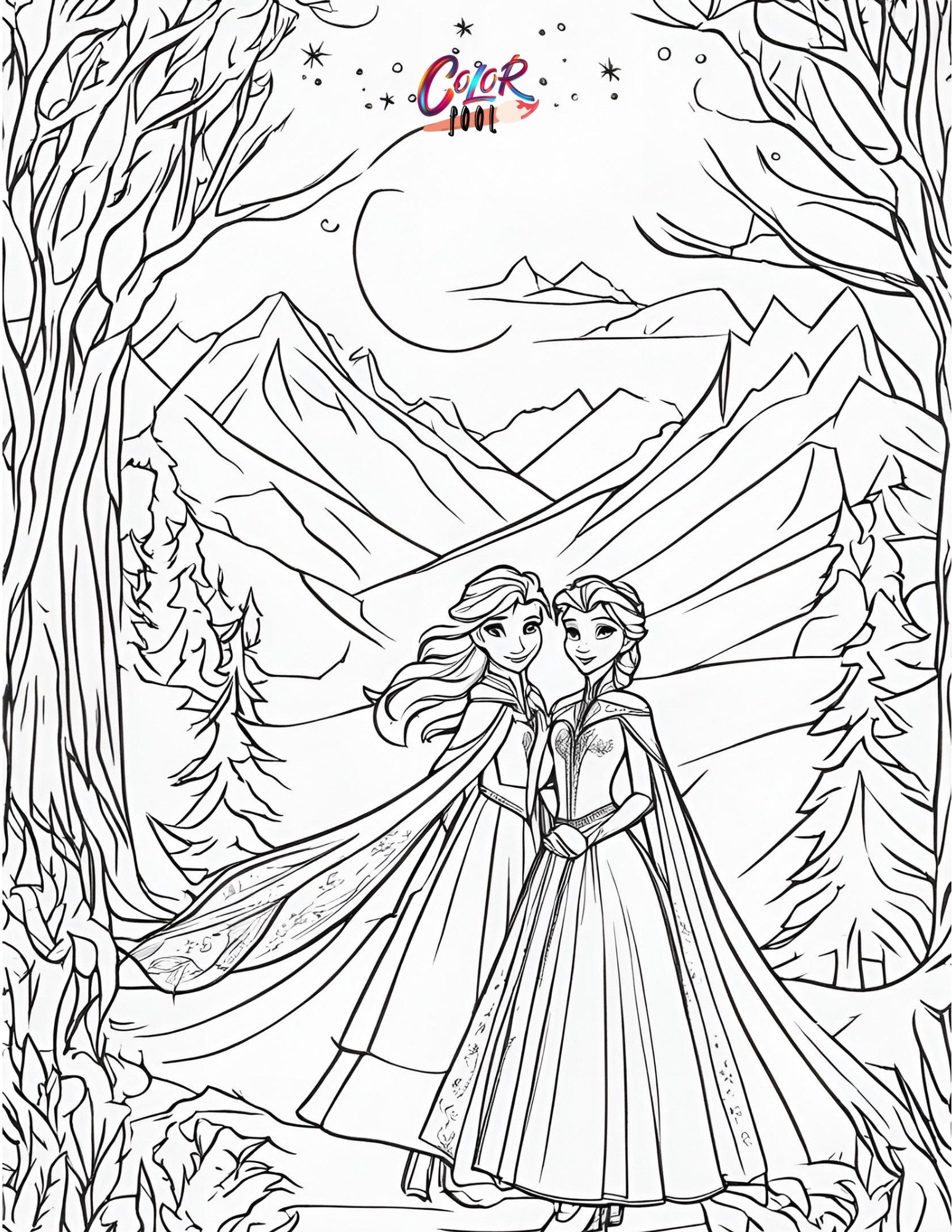 elsa coloring pages printable