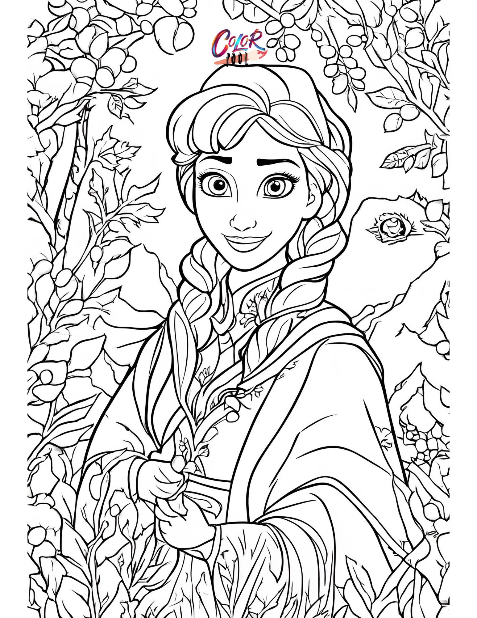 elsa free coloring pages