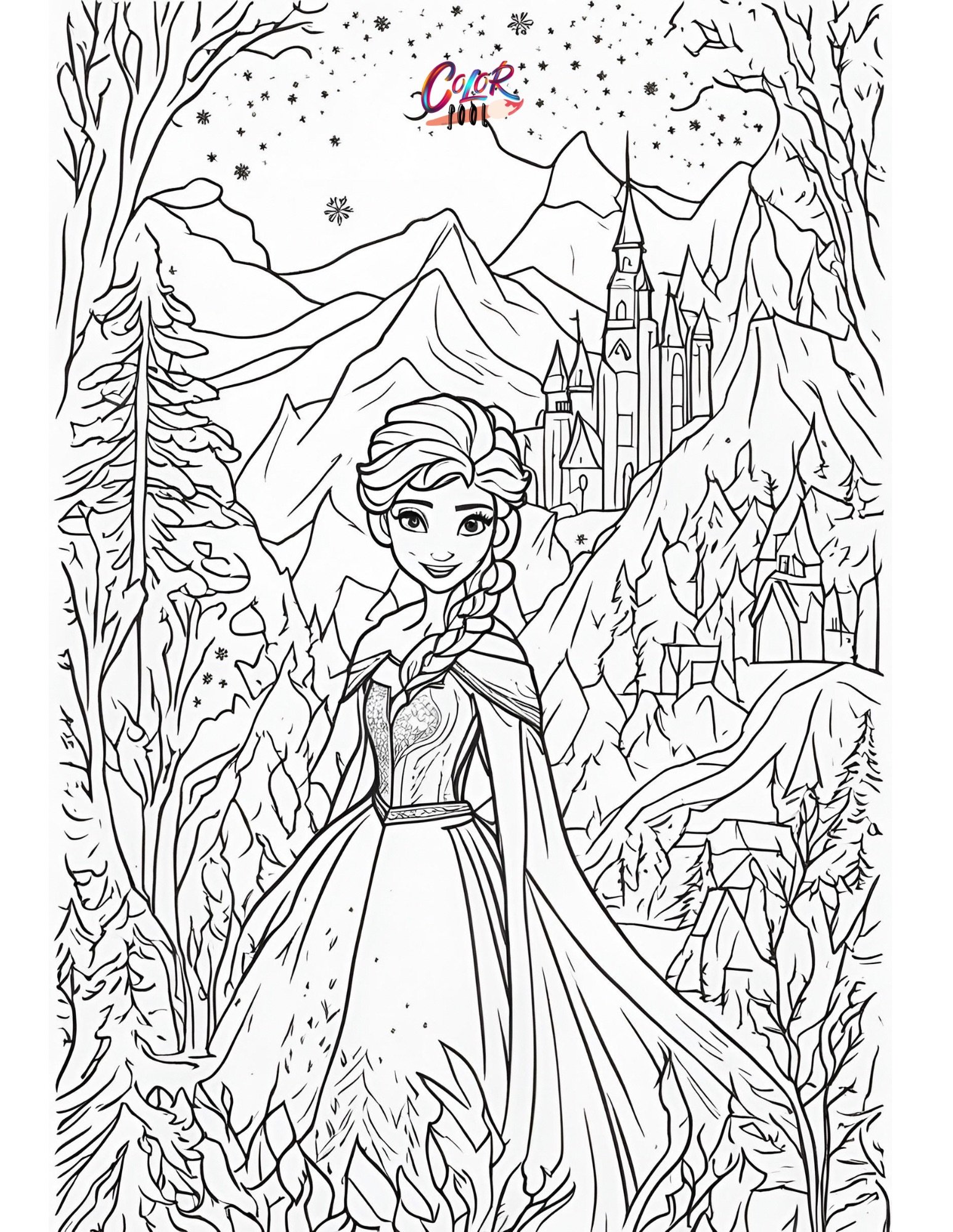 printable coloring pages elsa