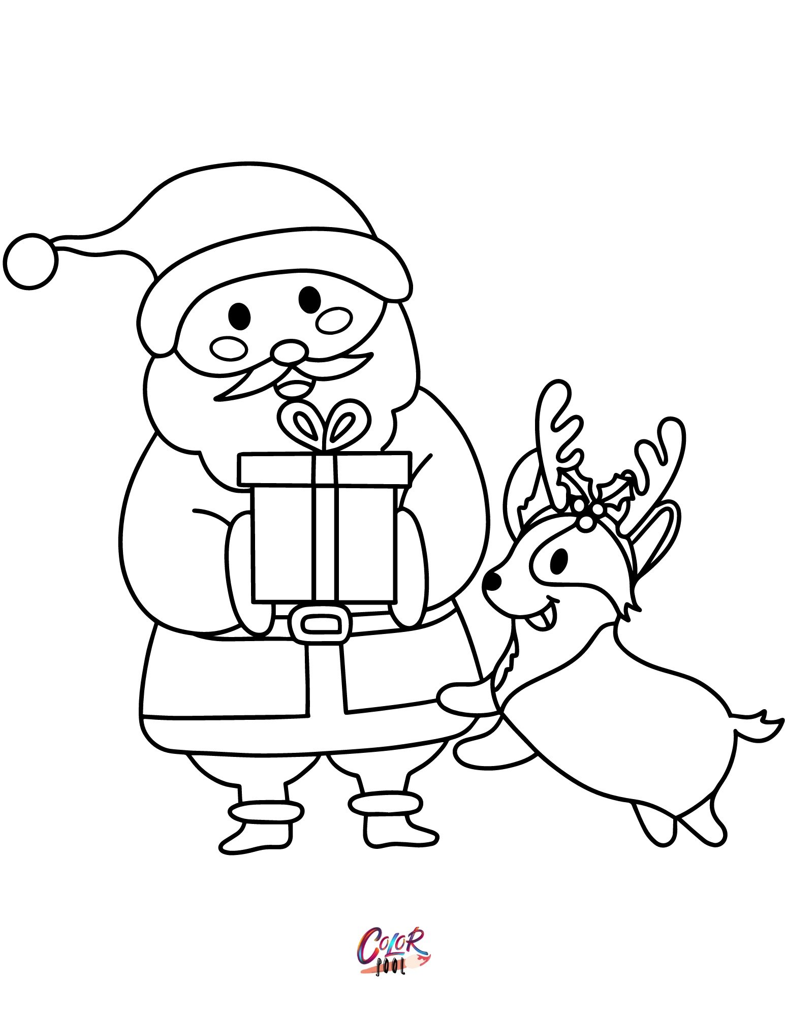 coloring pages for kids christmas