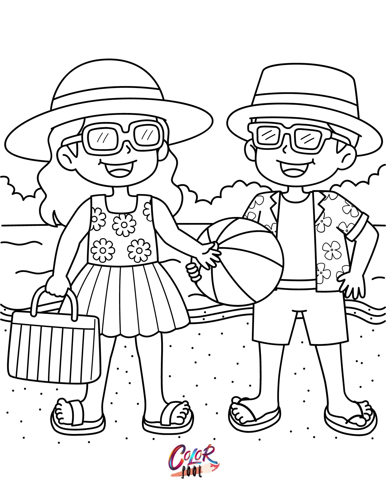 summer coloring book