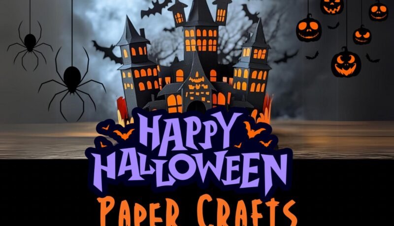 Halloween paper craft for kids