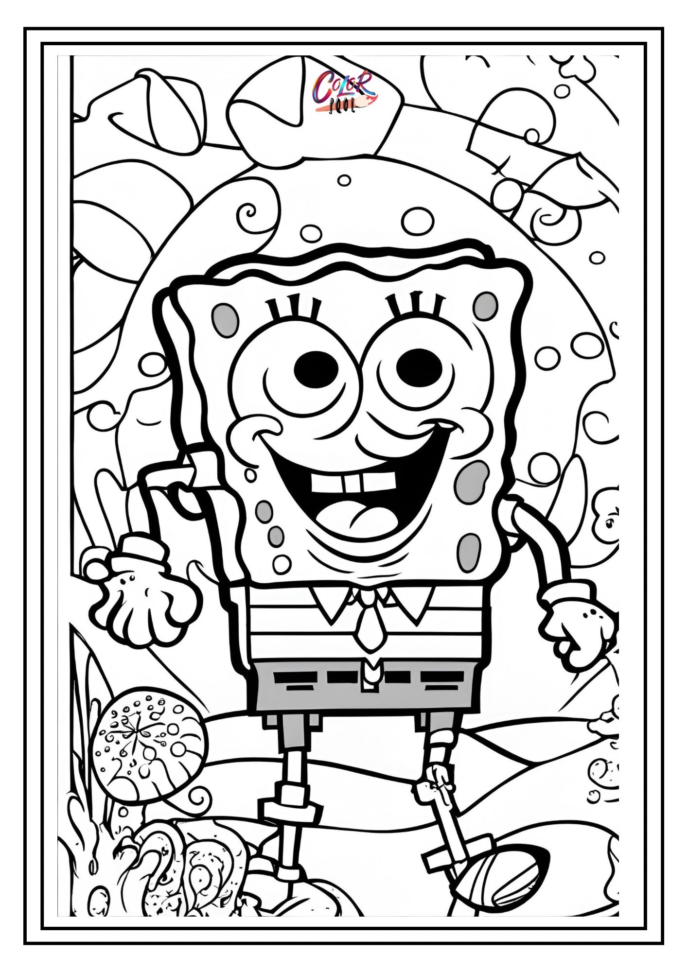 SpongeBob coloring sheet