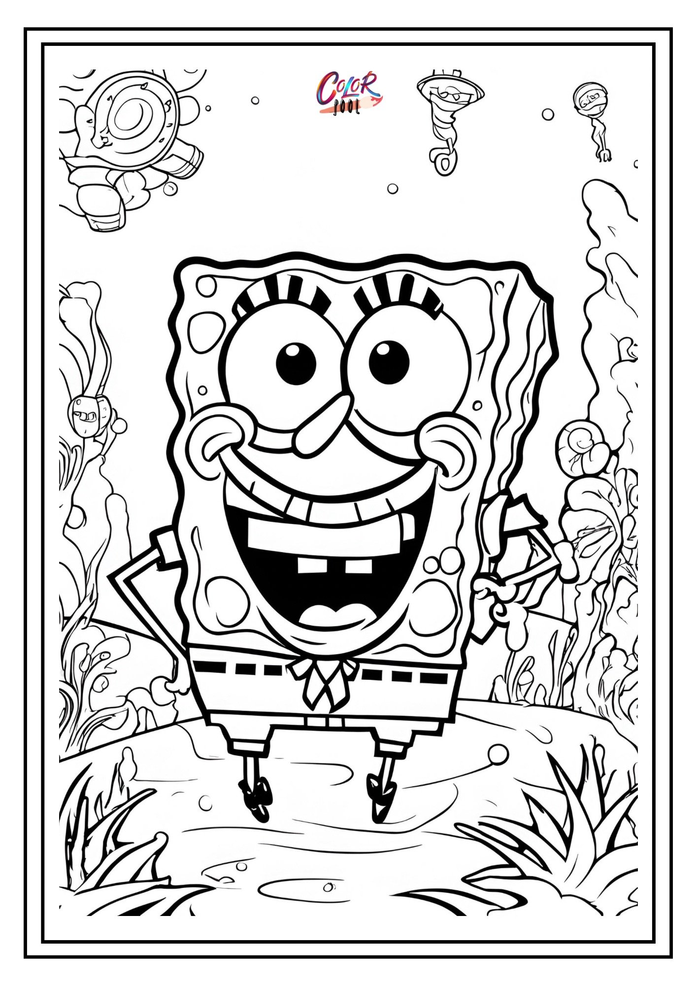 coloring SpongeBob pages