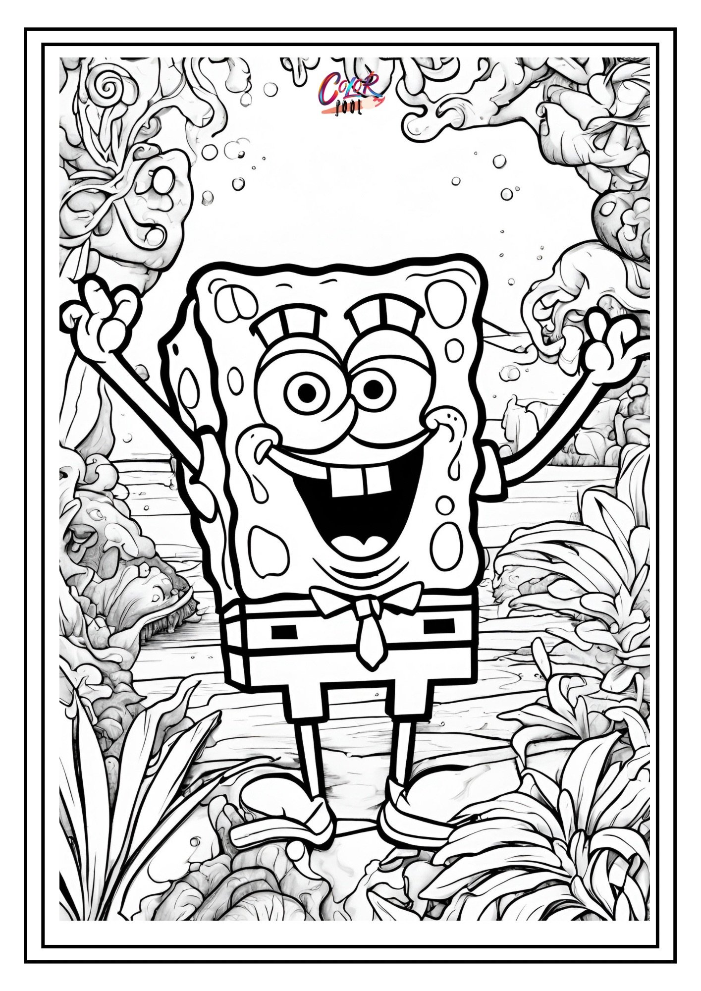 Coloring pages for SpongeBob 