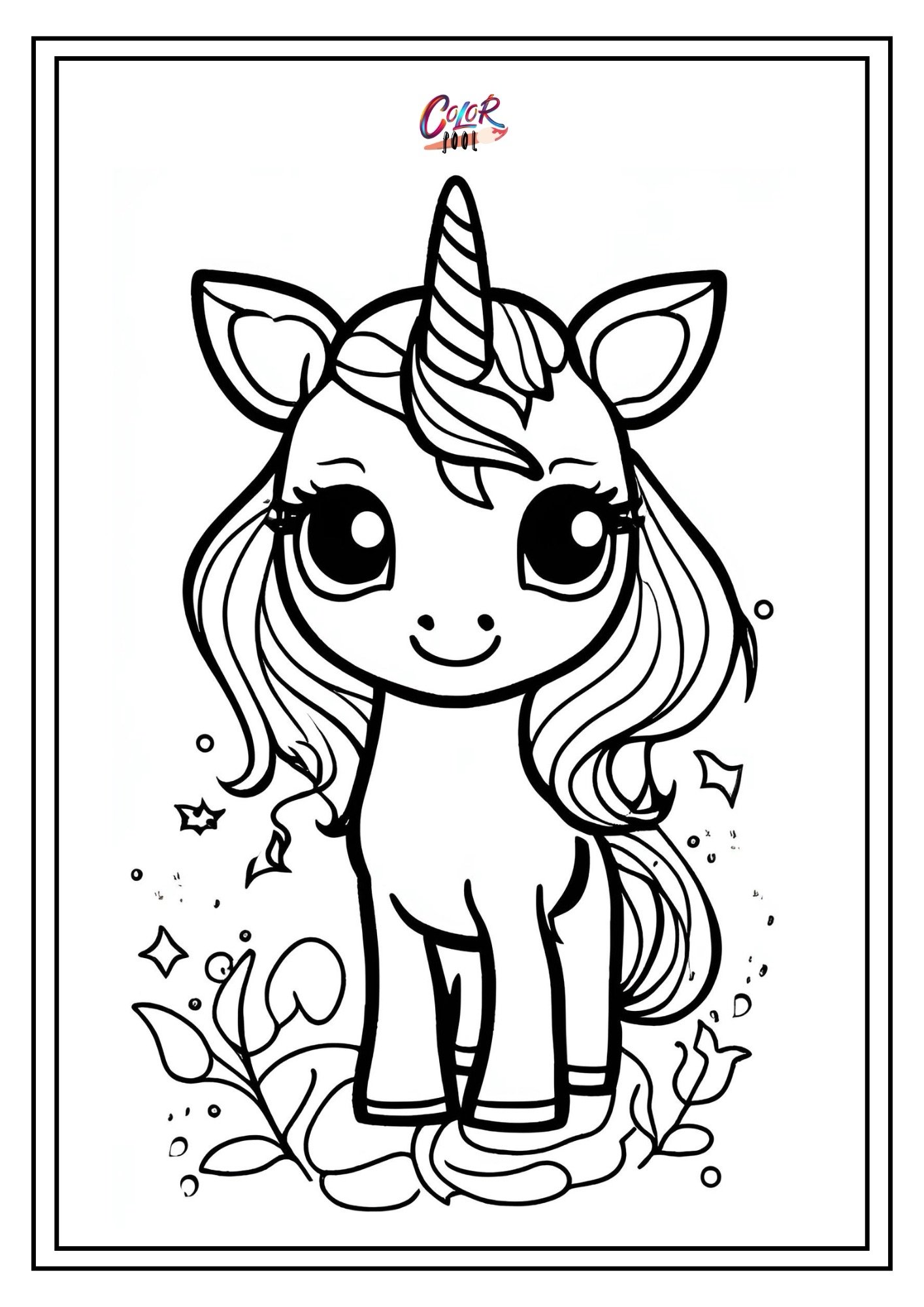 free coloring pages of unicorns​

