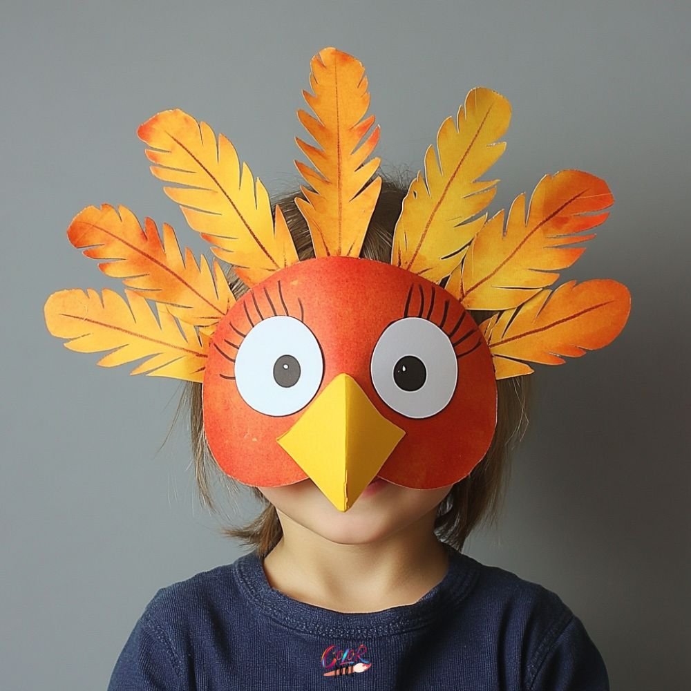 Feather Crown Mask Turkey