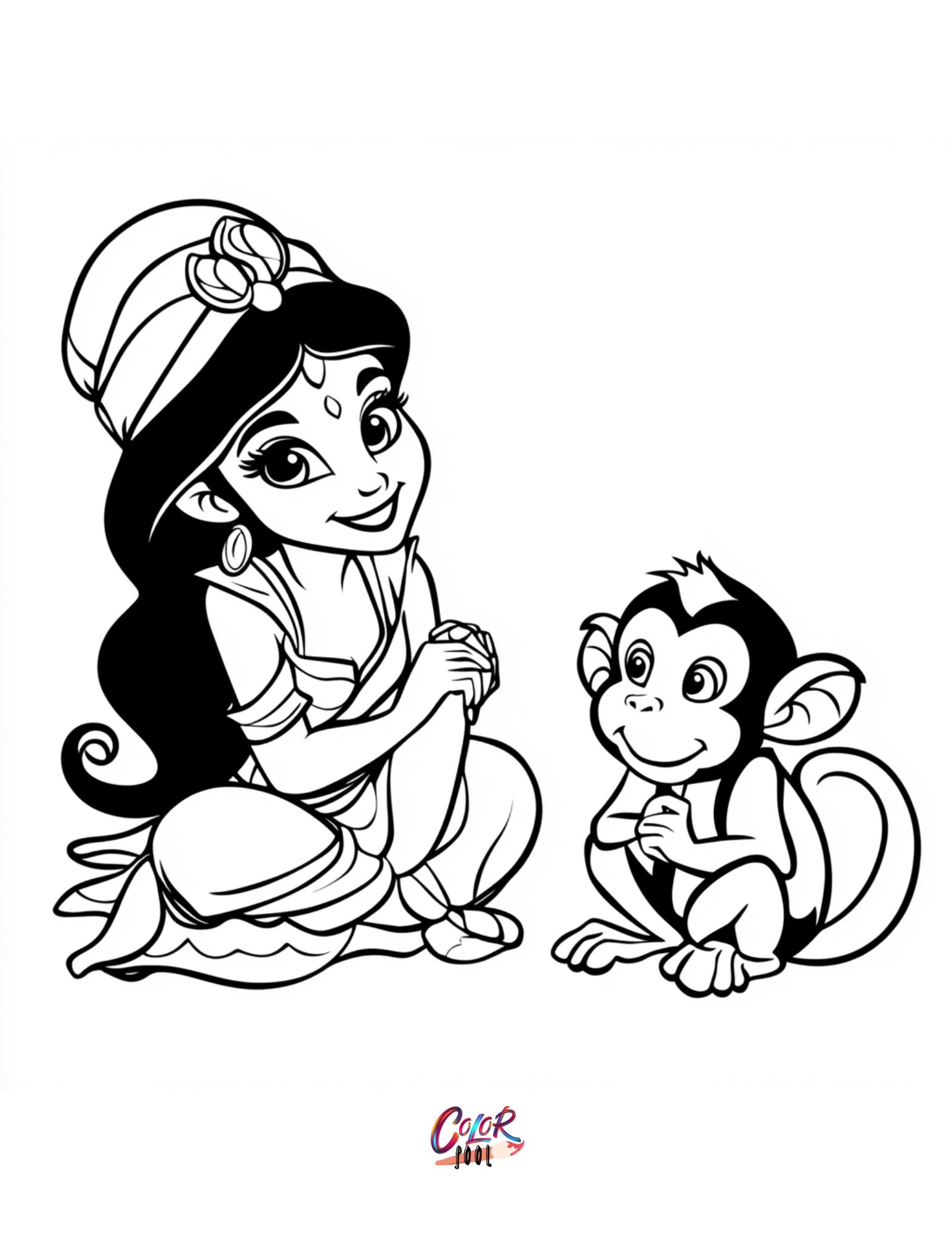 disney princess coloring pages jasmine