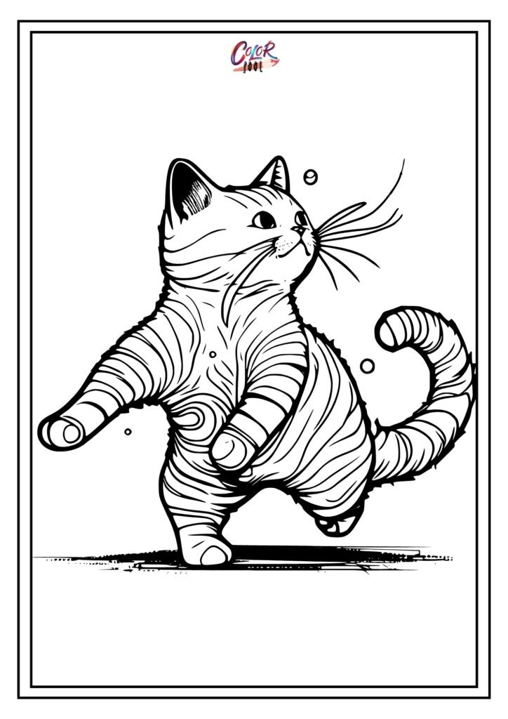 kitten cute cat coloring pages​

