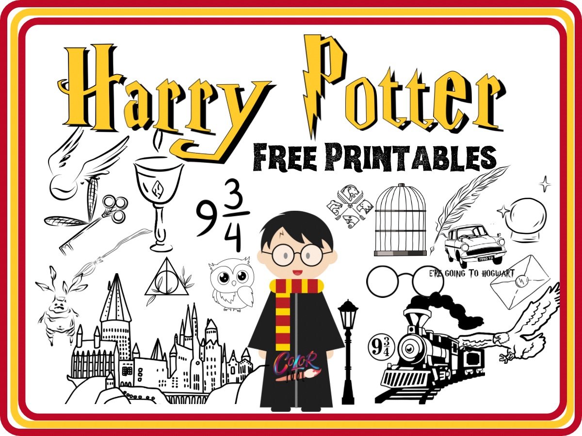 harry potter coloring pages