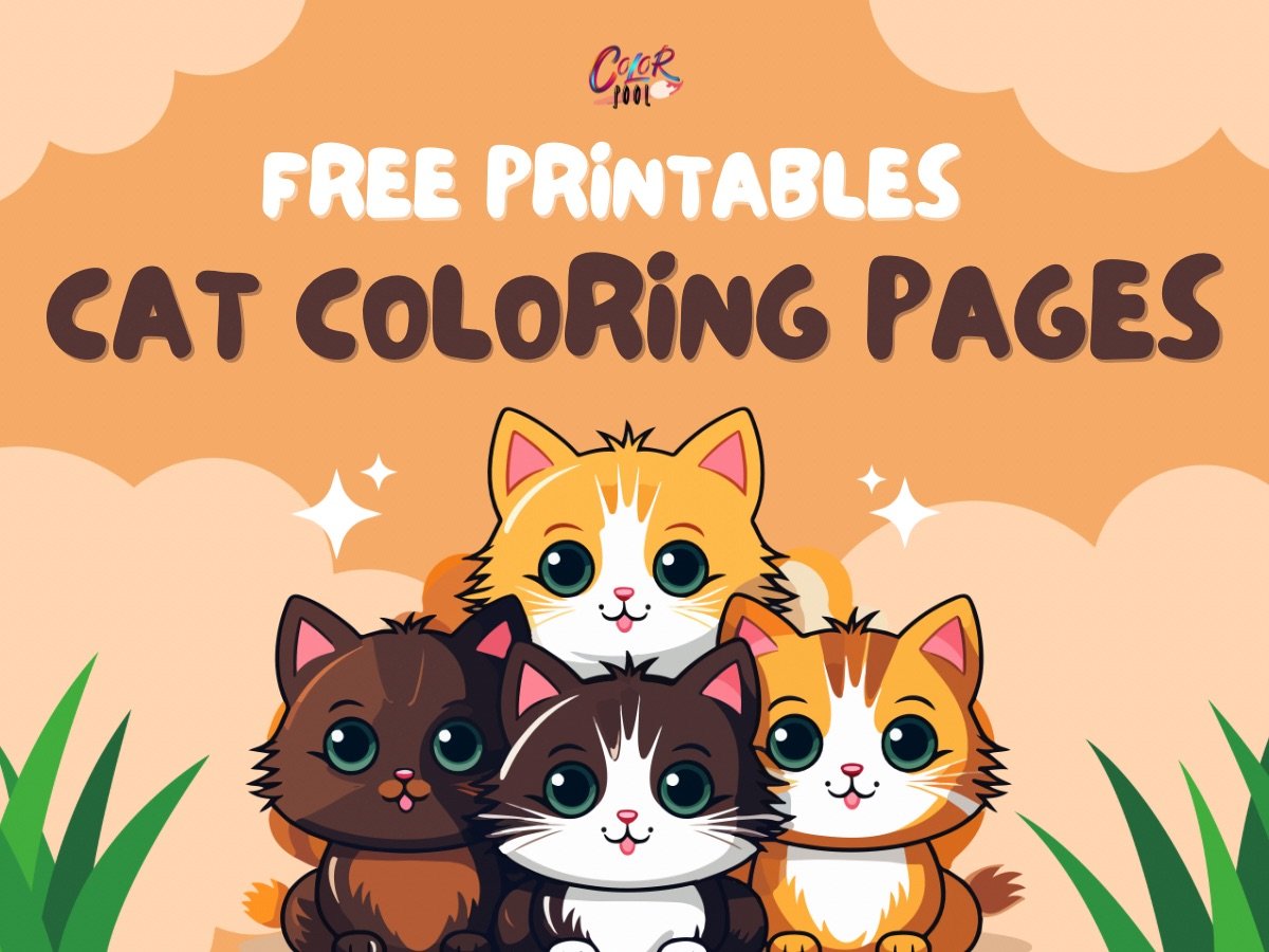 Printable Cat coloring Pages