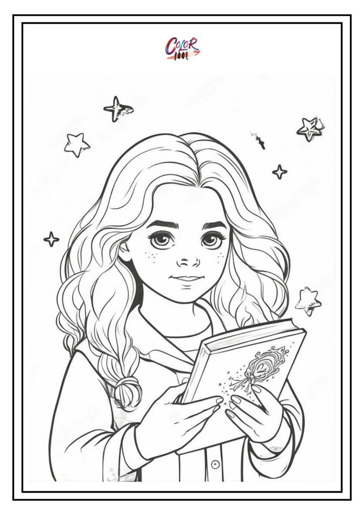 coloring pages of hermione granger​

