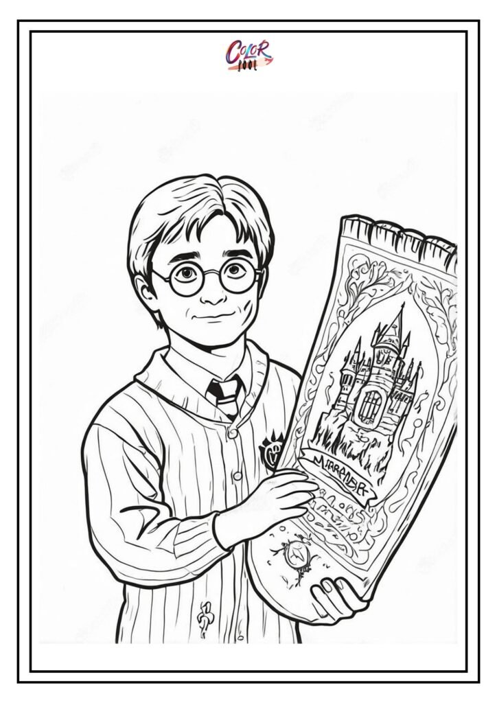 colouring in harry potter​
