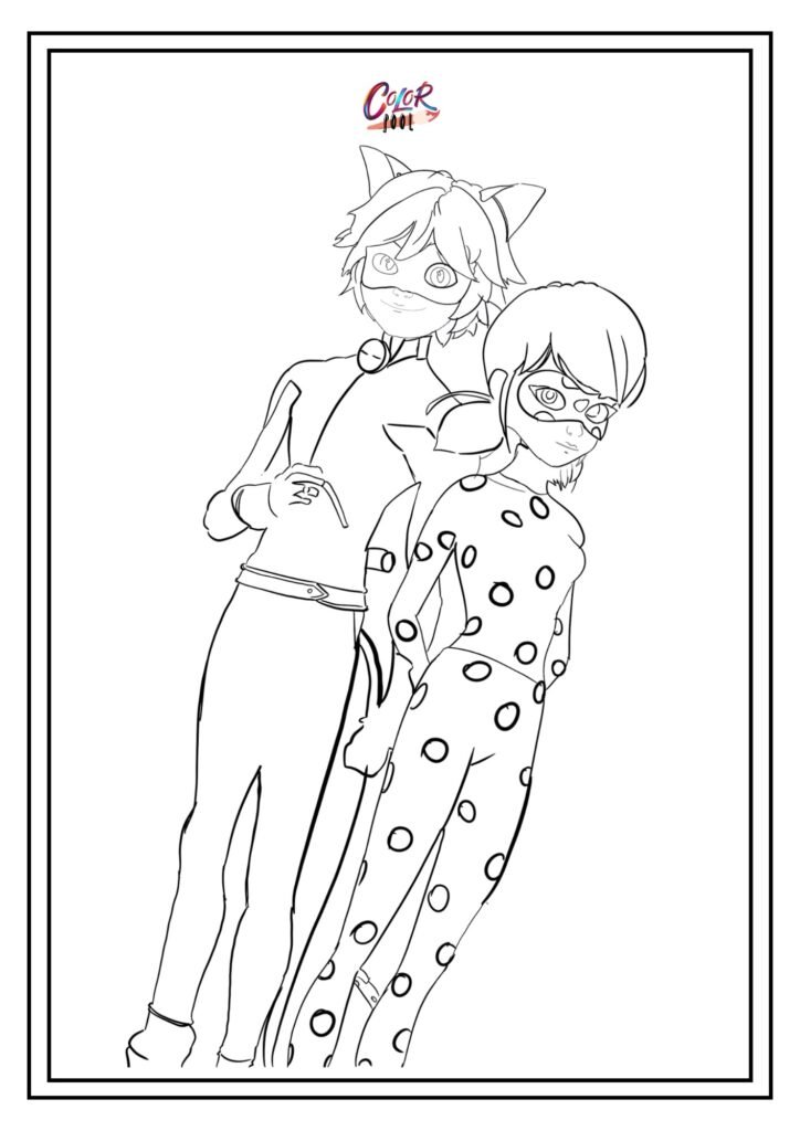 ladybug miraculous coloring page