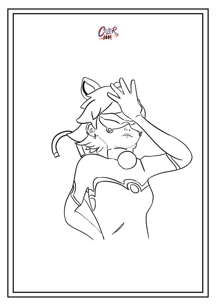 miraculous ladybug coloring page
