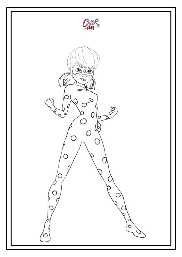 ladybug and cat noir coloring pages