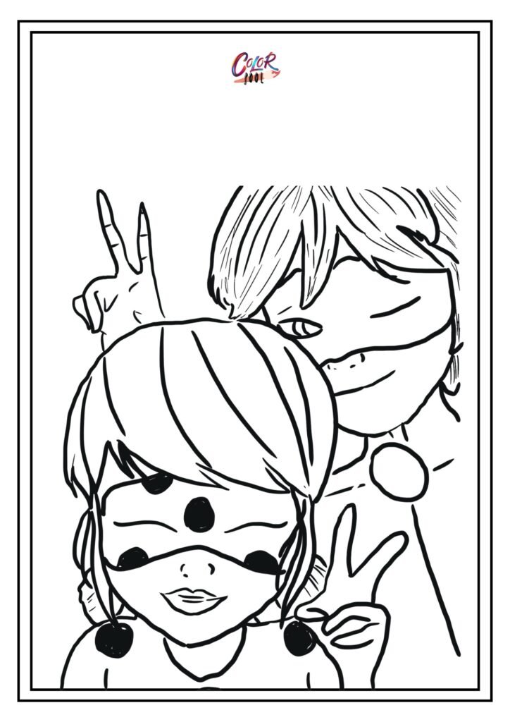 miraculous ladybug coloring pages