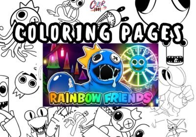 rainbow friends coloring pages