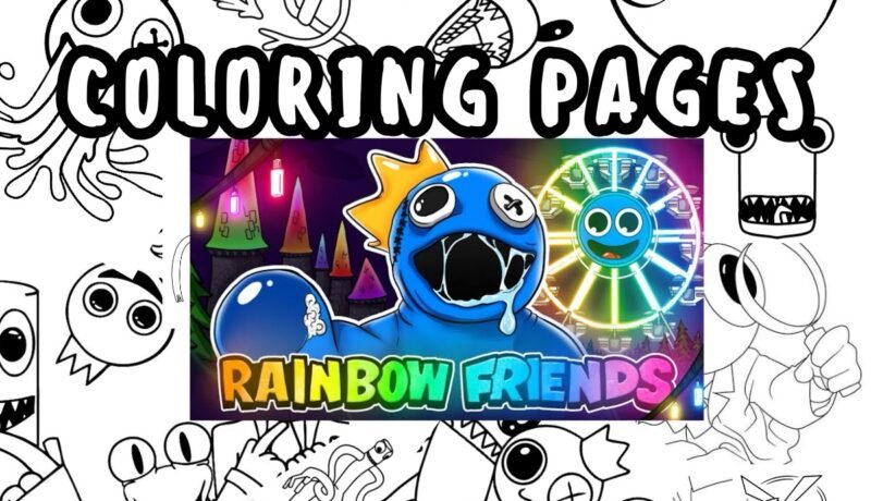 rainbow friends coloring pages