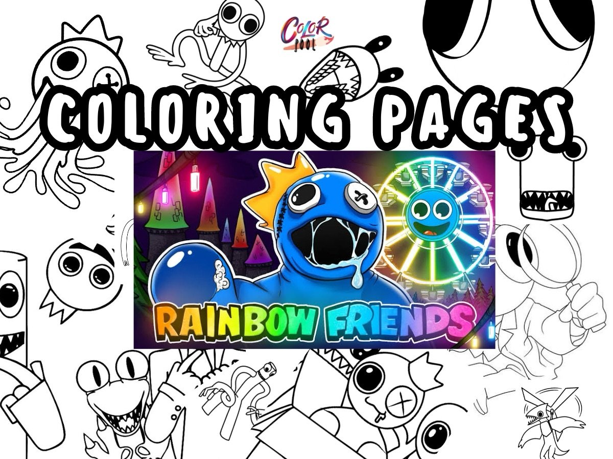 rainbow friends coloring pages