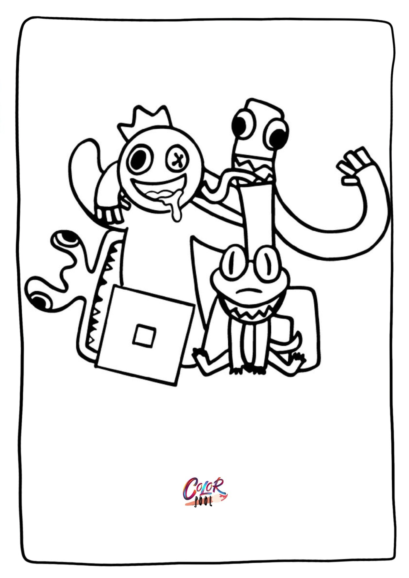 all rainbow friends coloring pages