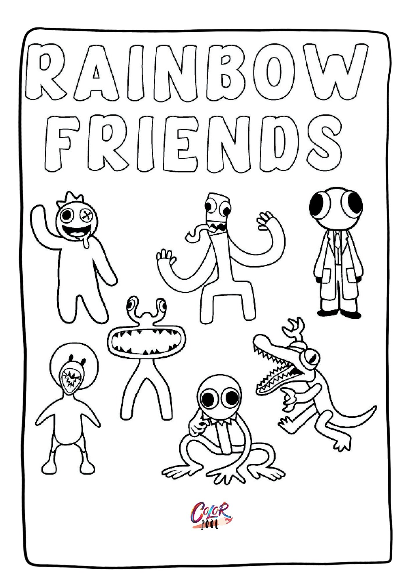 printable rainbow friends 