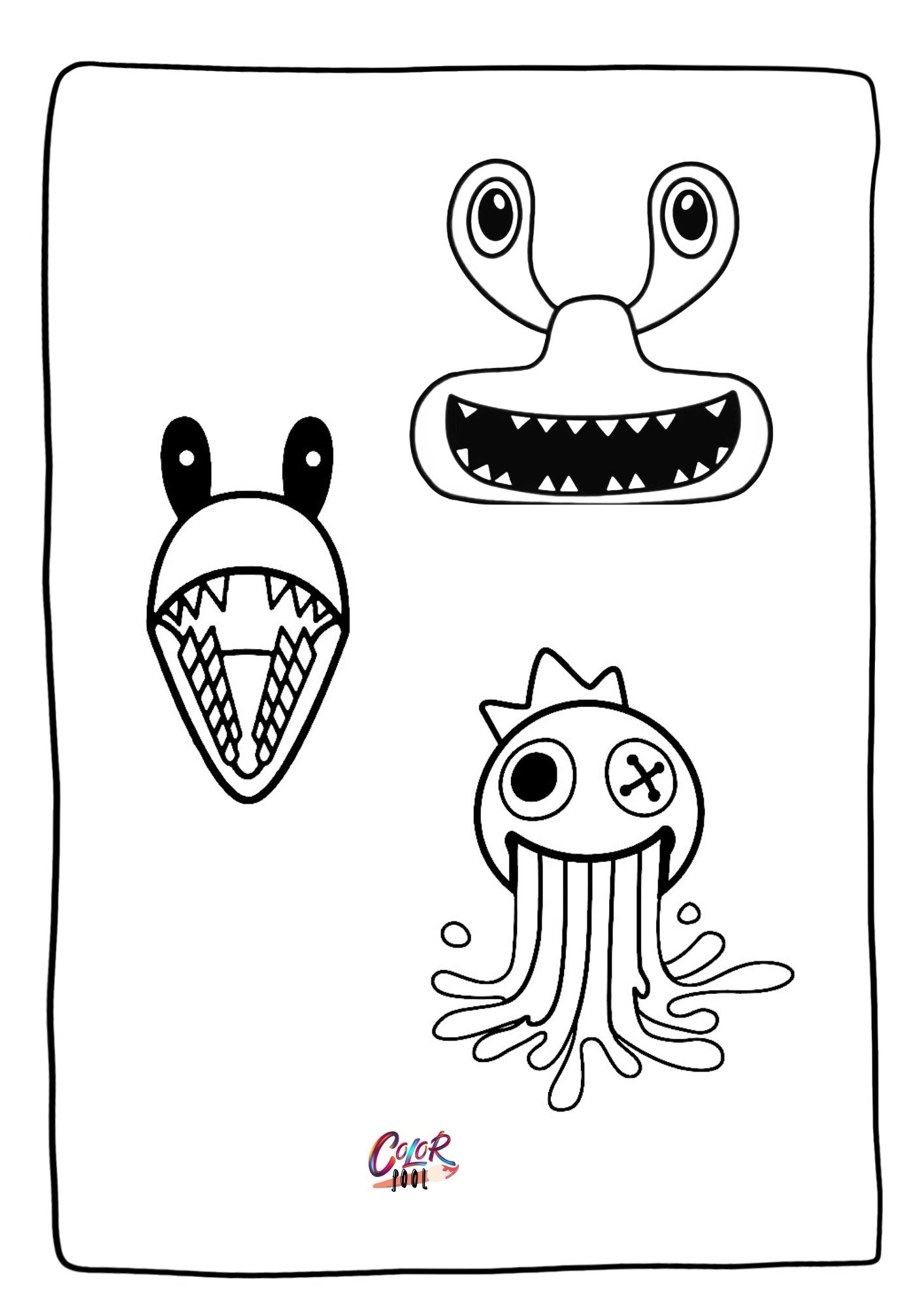 rainbow friends coloring pages free 