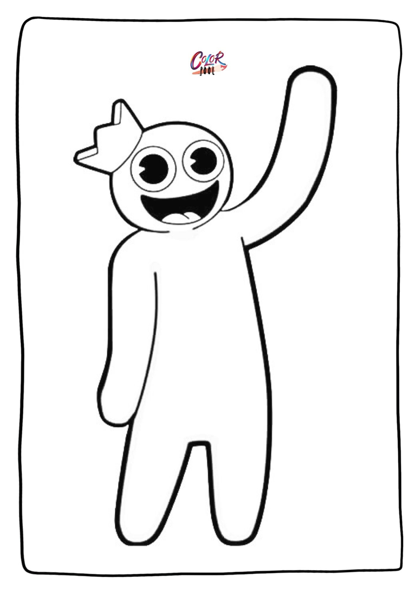 rainbow friends coloring page