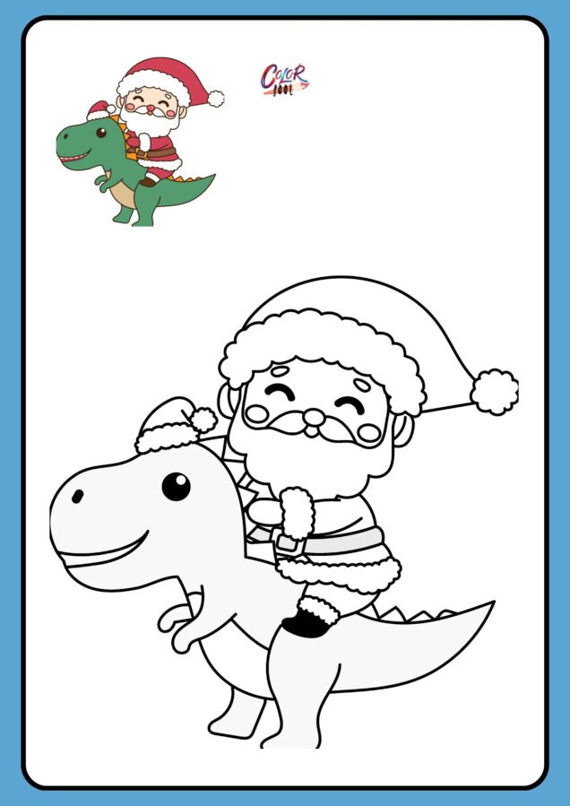 free printable santa claus coloring pages​

