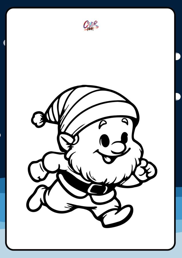 coloring of santa​

