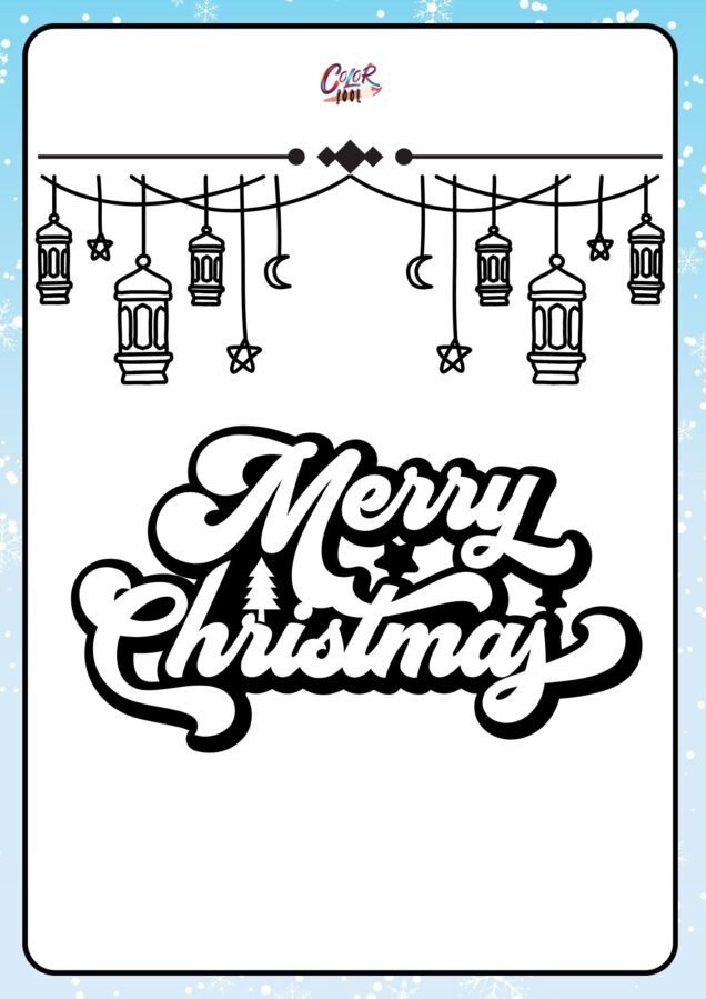 christmas tree ornaments coloring pages​

