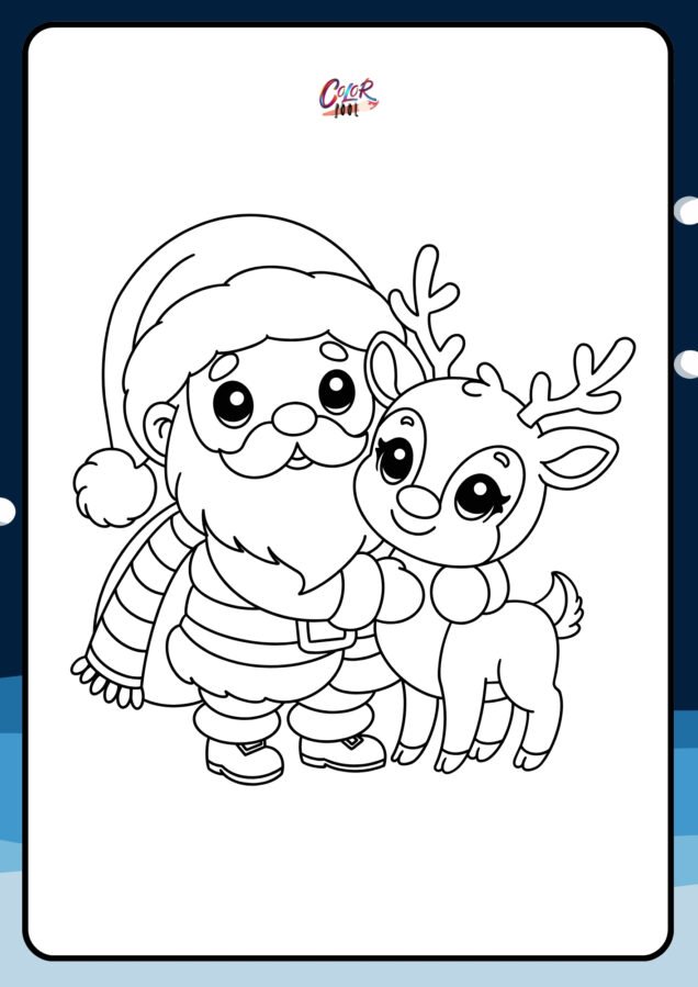 santa claus coloring pages printable