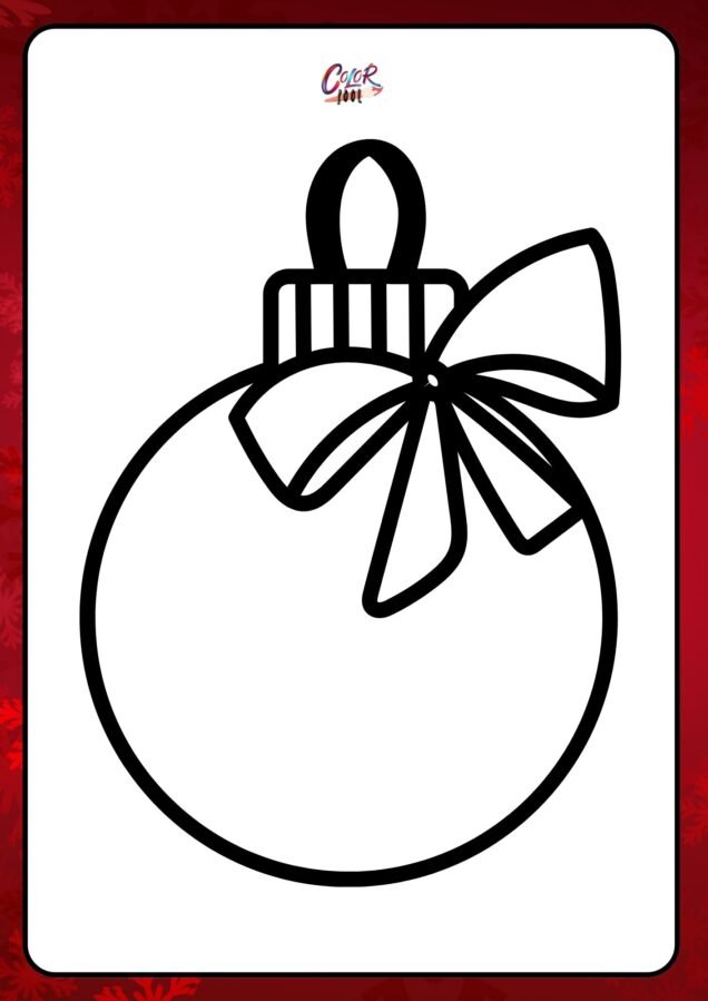 printable christmas ornament coloring pages​