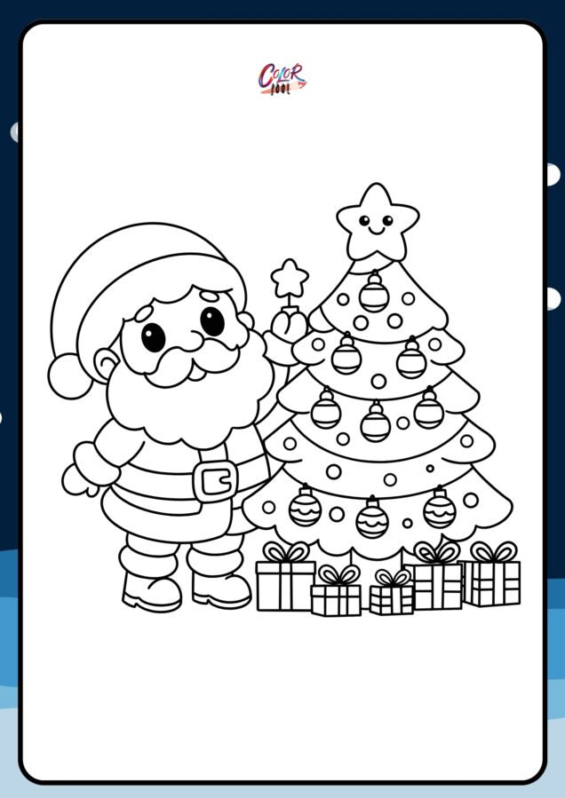 free santa claus coloring pages