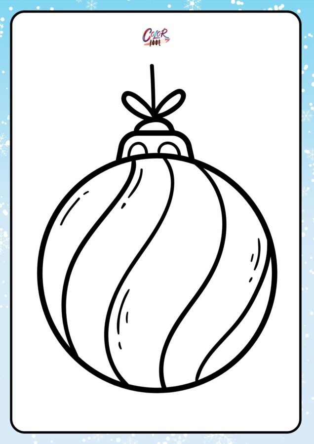 printable christmas ornaments coloring pages​

