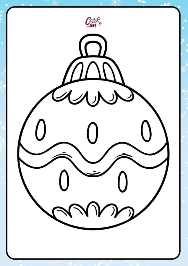 printable coloring pages christmas ornaments​

