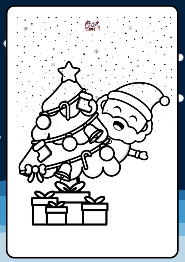 santa claus coloring page