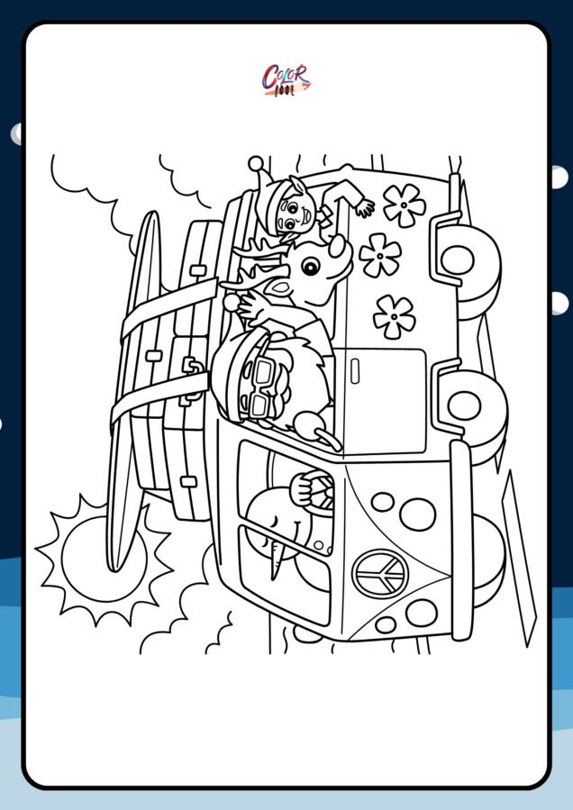 coloring page santa claus​

