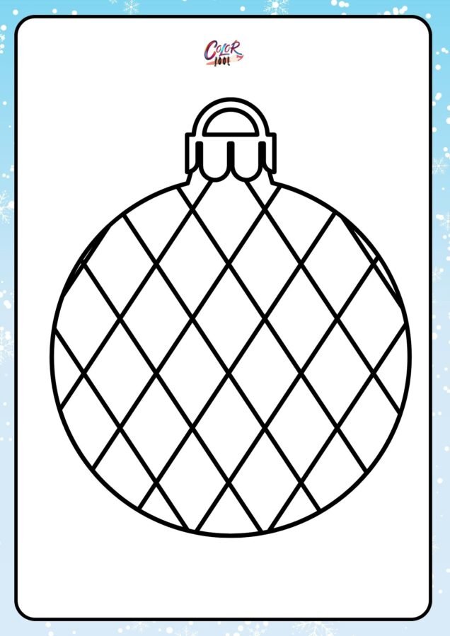 free printable coloring pages christmas ornaments​

