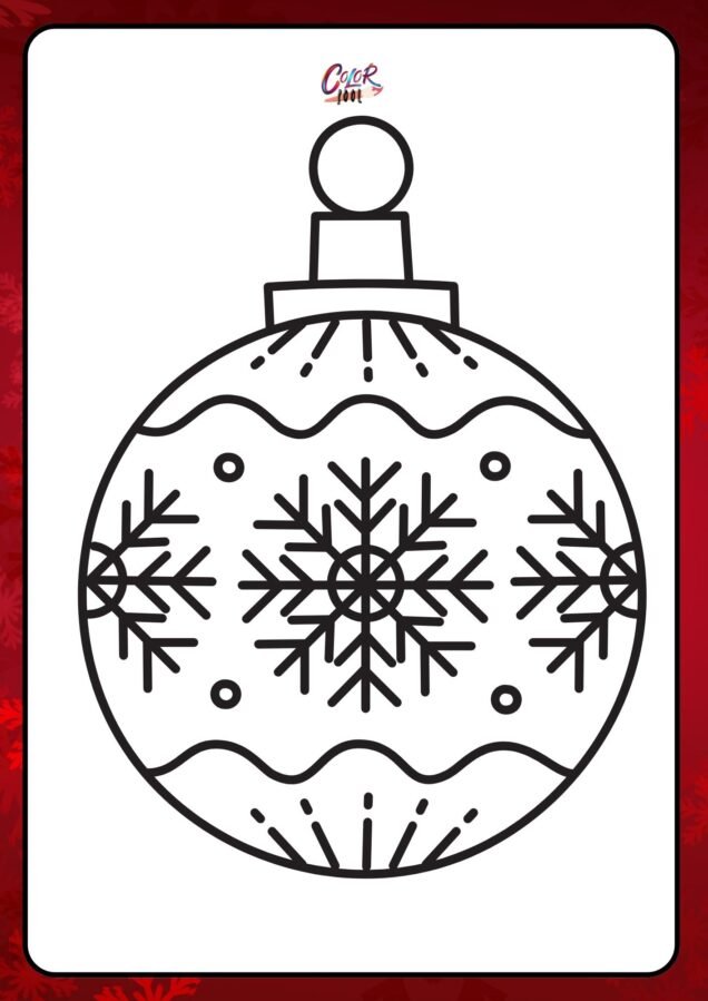 printable christmas coloring pages ornaments​

