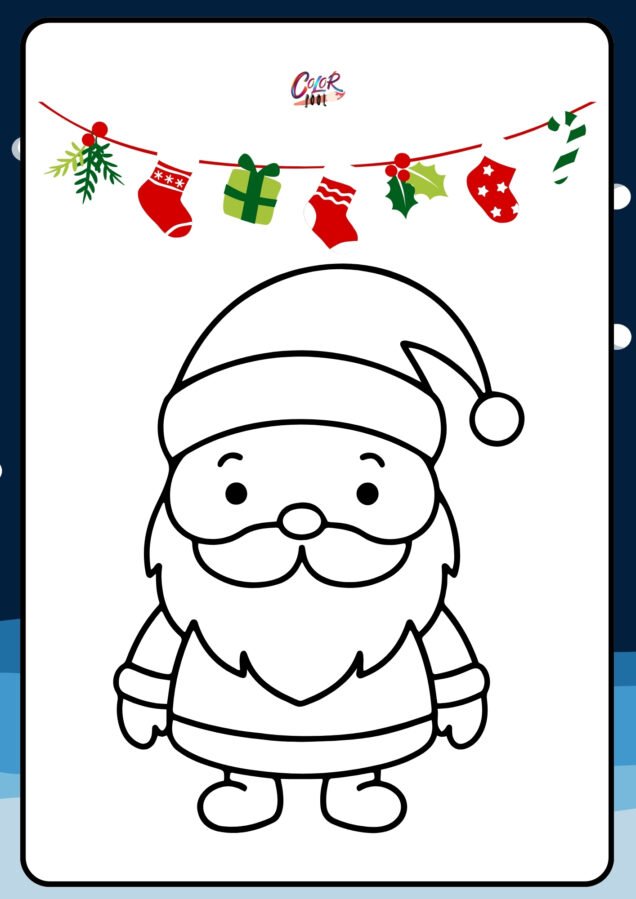 santa clause coloring pages​