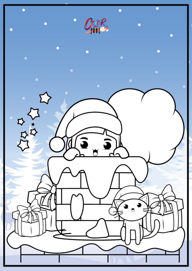 christmas printable coloring pages 