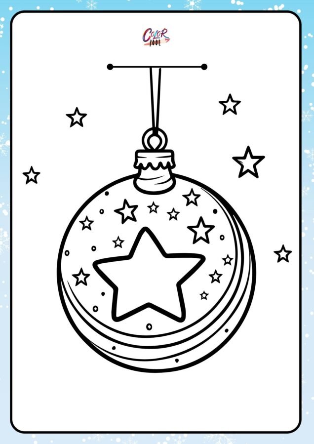 coloring pages for christmas ornaments