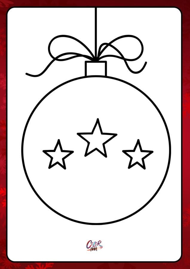 free printable coloring pages of christmas ornaments​

